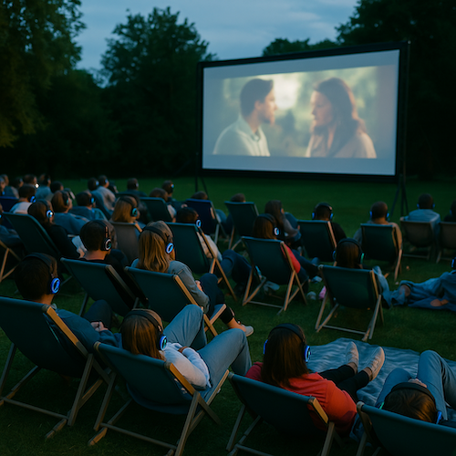 Silent kino pre venkovné projekcie